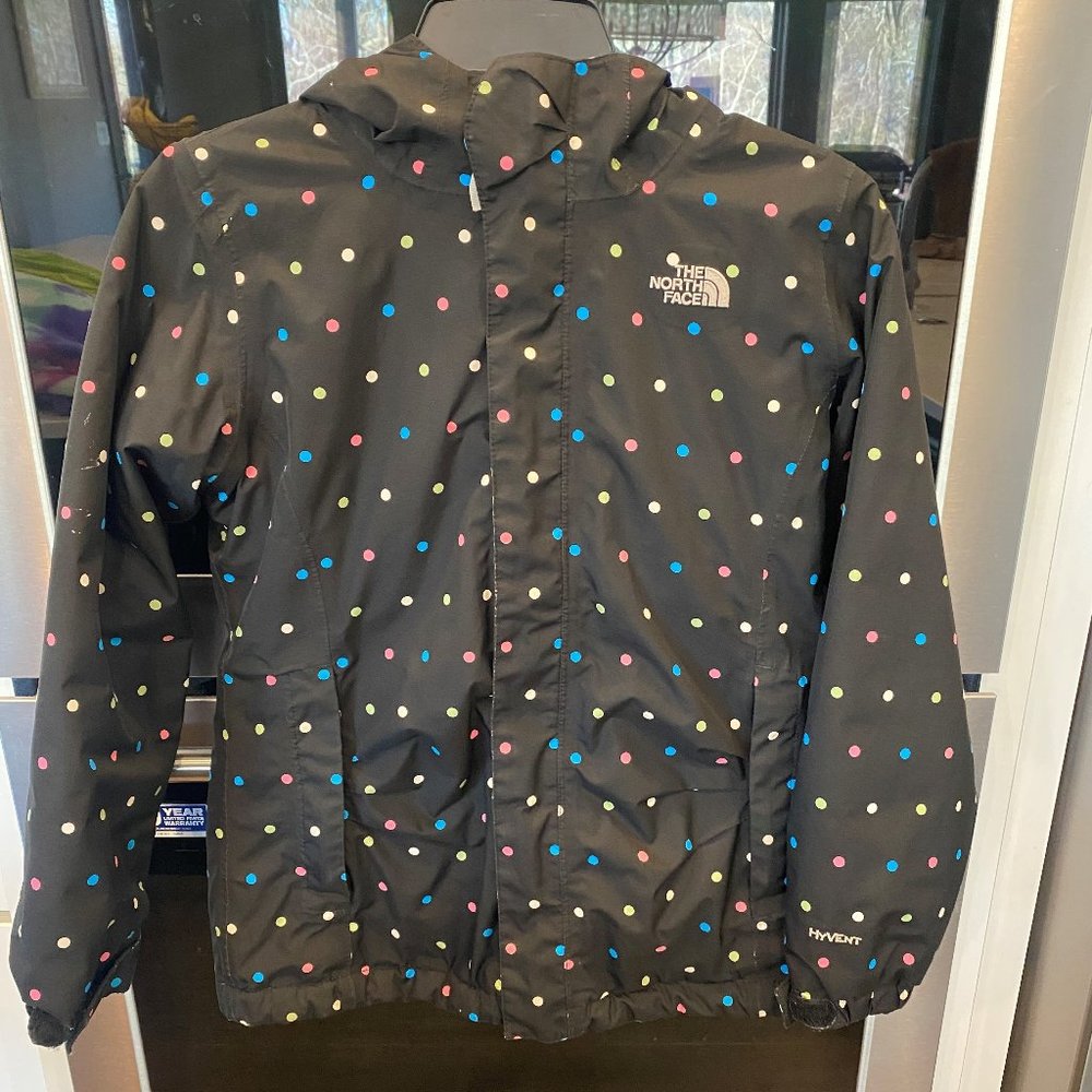 The North Face Girls Sherpa Lined polkadot jacket L